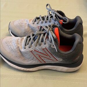 New Balance Gray and Red Athletic Sneakers size 7